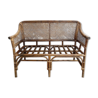Rattan bench and canning