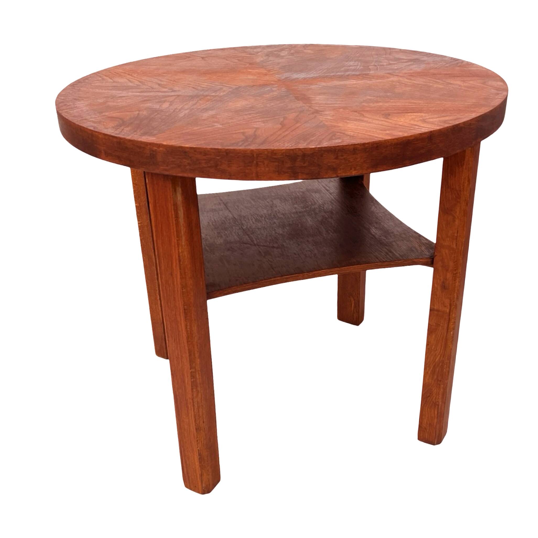 Round coffee table, Mid-Century, Art Deco, after renovation, Germany, 1960s
