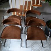 4 chaises par Renato Zévi pour Roche Bobois 1970