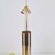 Geometric Brass and Chrome Table Lamp by Willy Daro, France, 1970