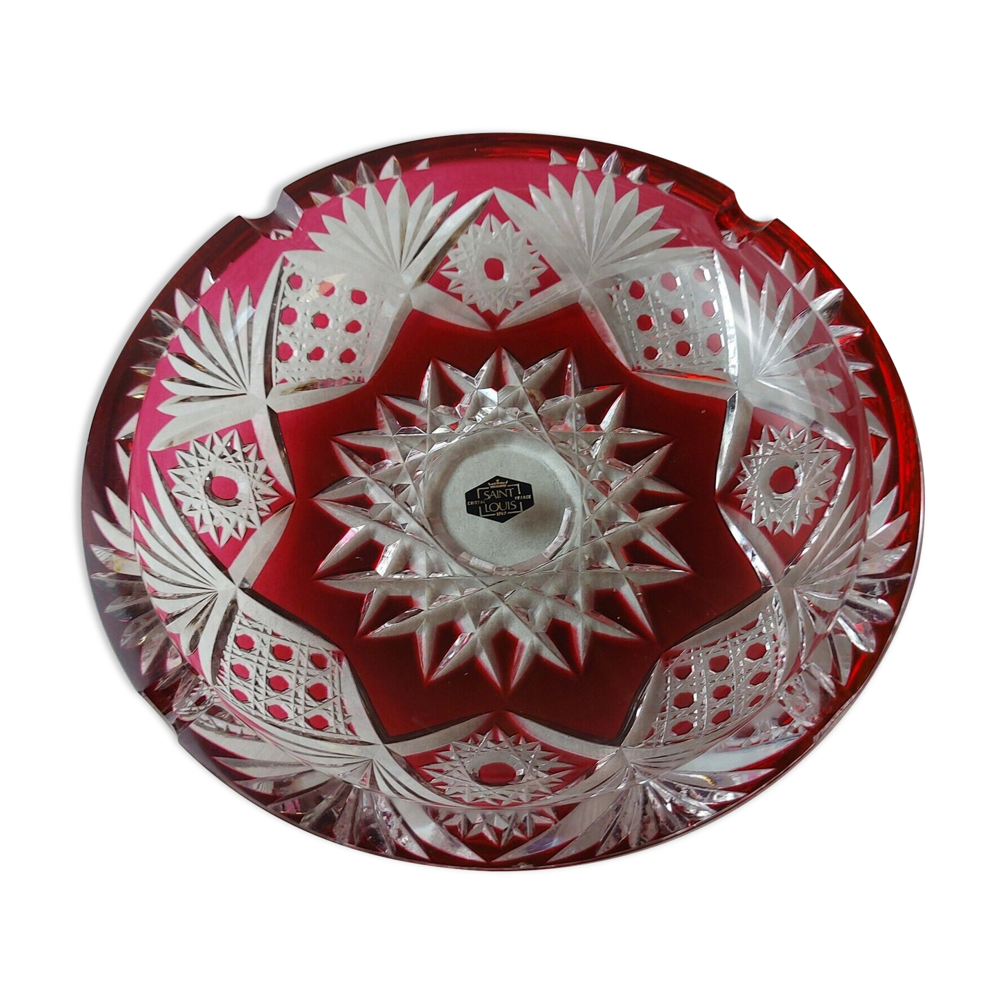 Ashtray, Moselle model, in Saint Louis crystal