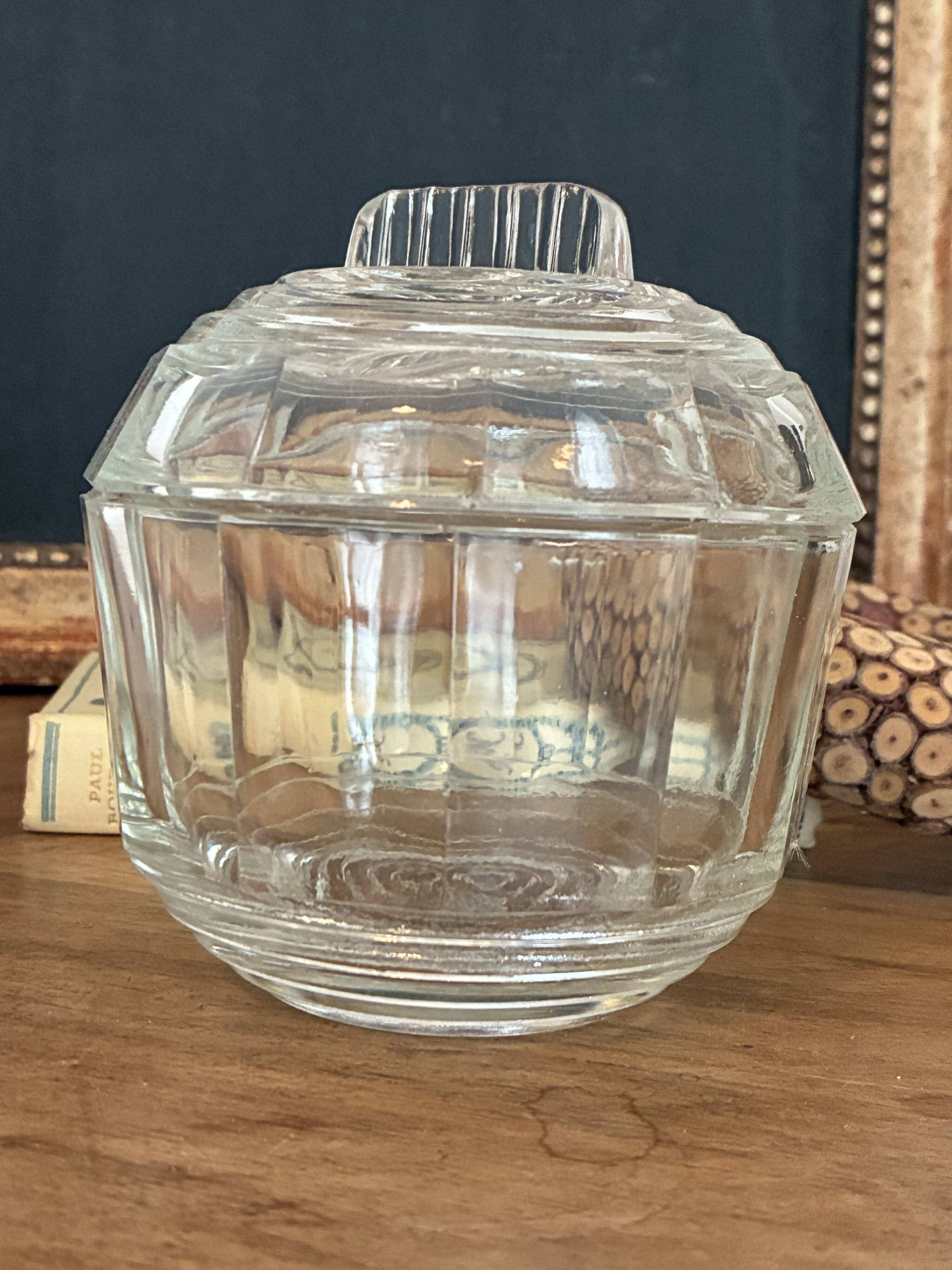glass sugar bowl