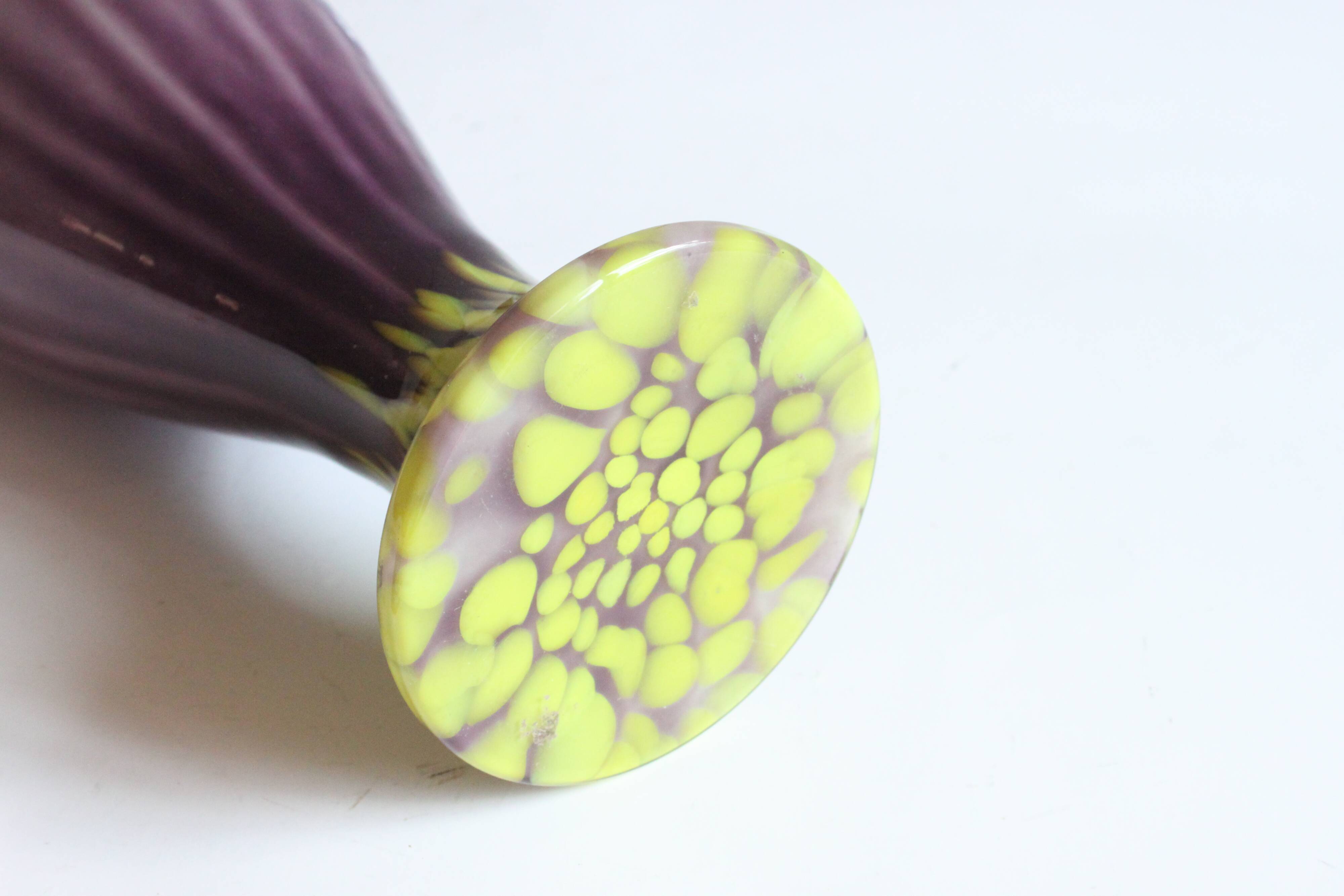 Art Nouveau glass vases by Franz Welz, Czech republic 1930s.