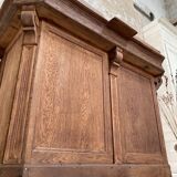 Solid oak box countertop, circa 1900.