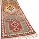 Turkish Handwoven Vintage Herki Kilim 107 cm x 363 cm