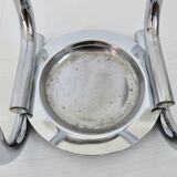 Chrome metal umbrella stand, space age, modernist, futuristic, 70's
