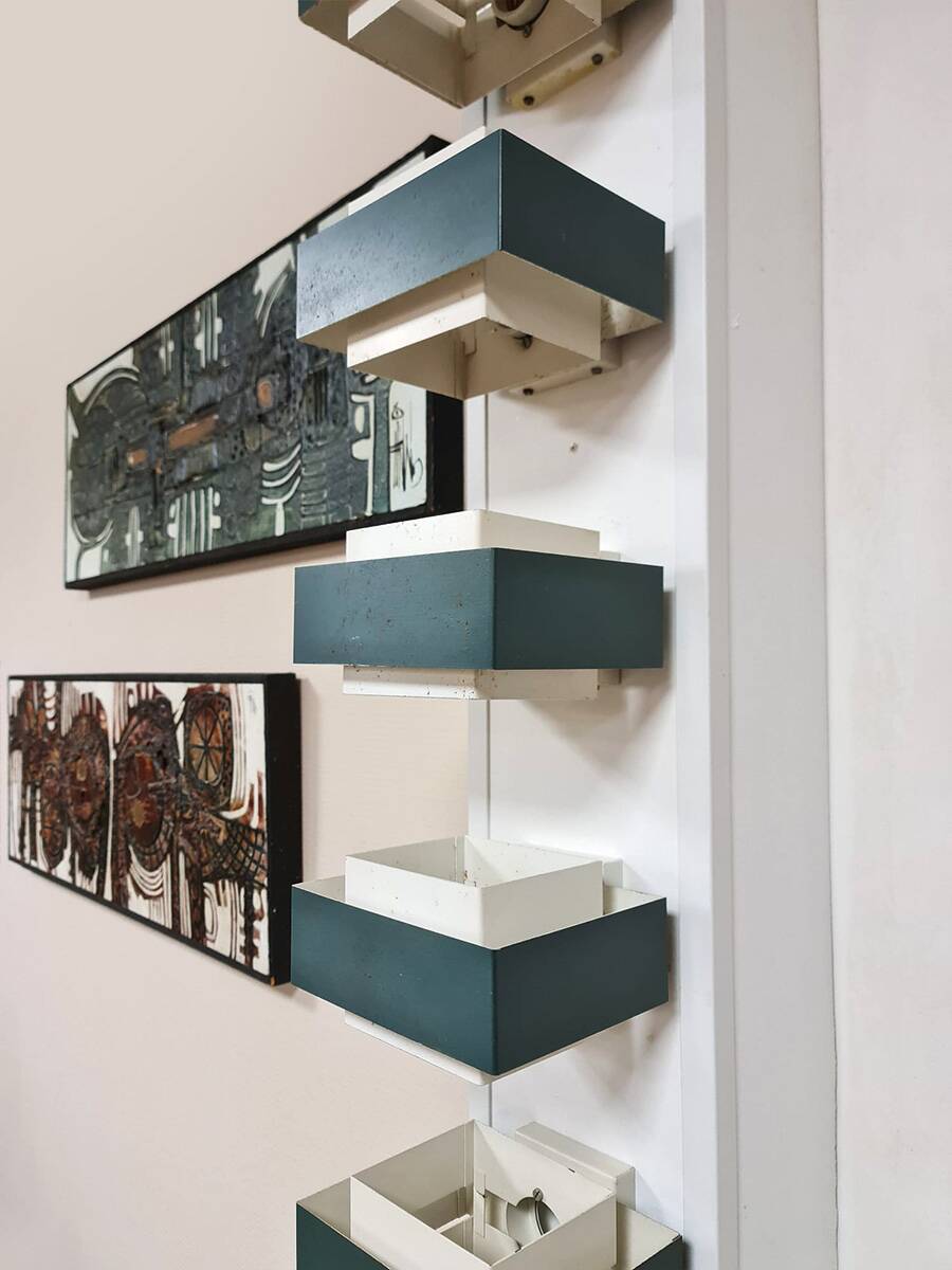 Vintage rare Dutch design wall scone 1950