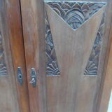 Art deco wood cabinet doors