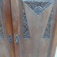 Art deco wood cabinet doors