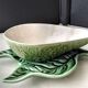 Portuguese slipware sauceboat Bornalo Pinheiro