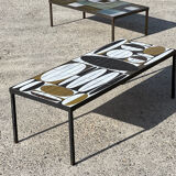 Table basse Roger Capron modèle Ellipses 1955