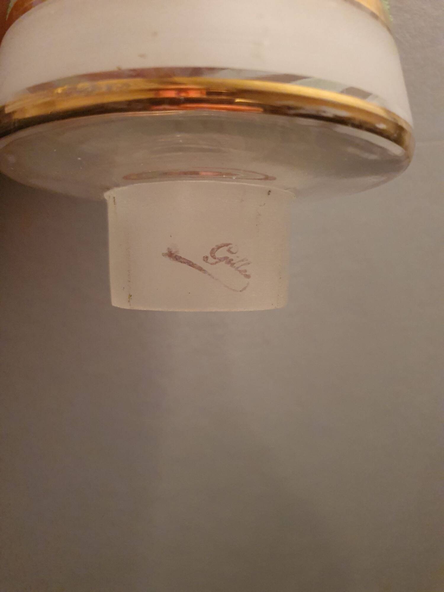 Pair of vintage gold wall sconces France Pierre Gilles Art Deco