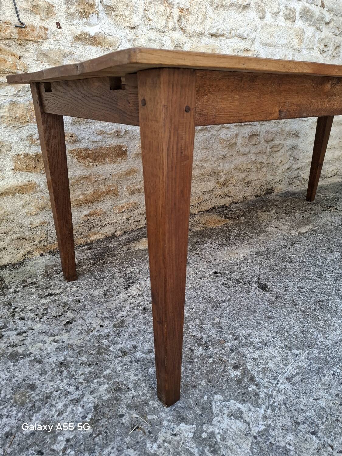 Weathered farm table