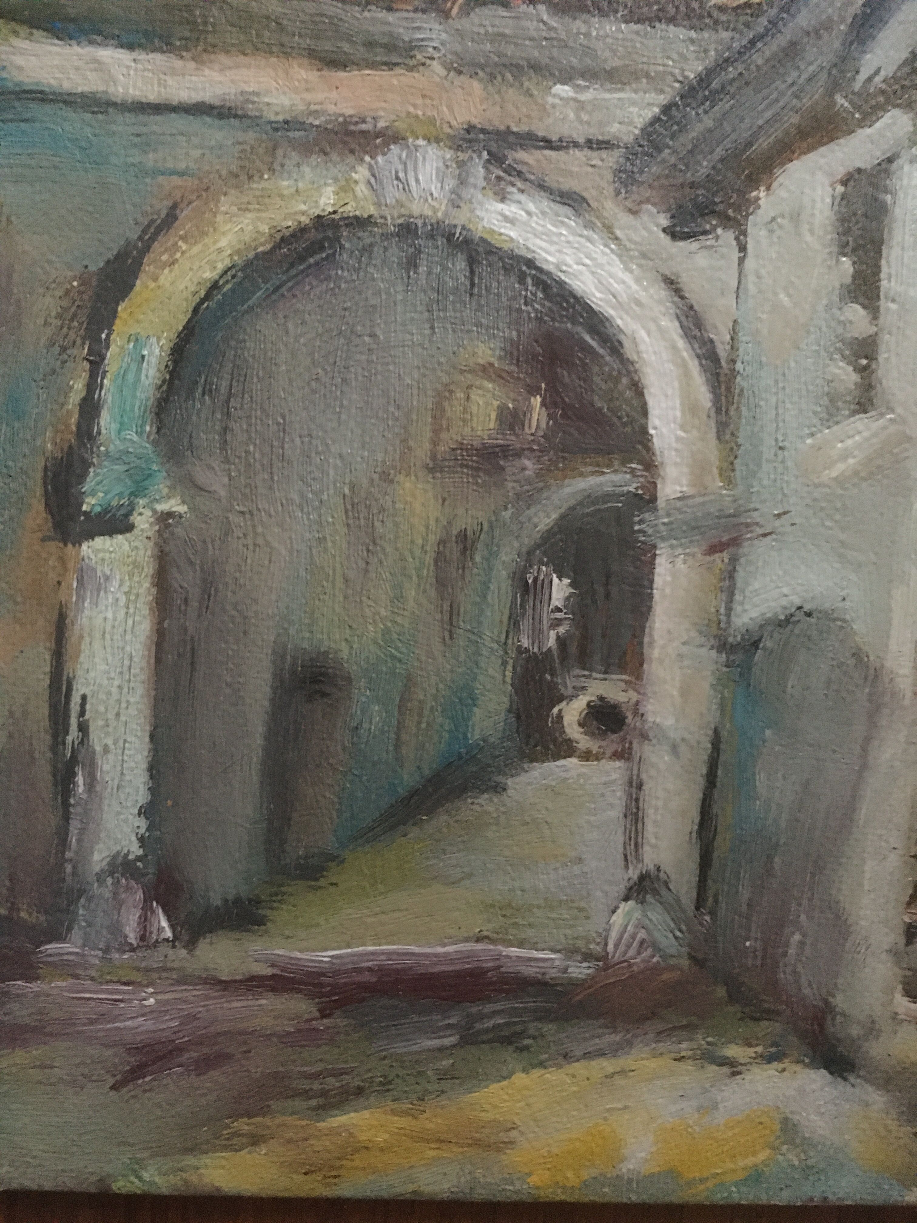 Oil painting, the medina.