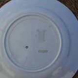 Set of 5 flat plates Faïencerie du Rhône Labrut Frères