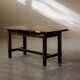 Handcrafted solid oak farmhouse table – France, 1950s