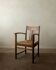 Dutch Art Deco Oak and Rush Armchair, Amsterdam School, 1920s