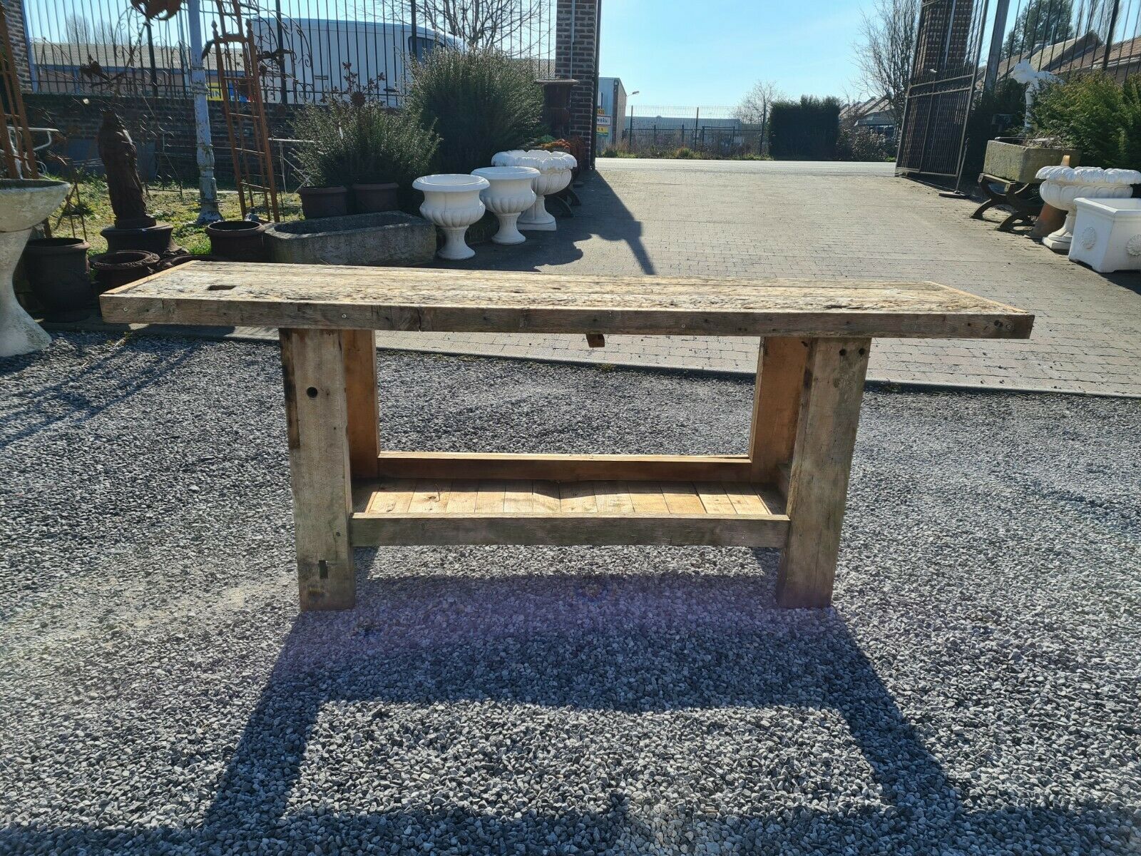 Wooden cabinetmaker's workbench