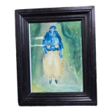 Femme voilée, cadre ancien
