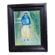 Veiled woman, old frame