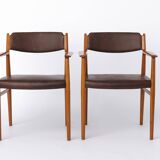 Pair of Arne Vodder Model 418 Armchairs, 1960s Danish Mid Century Teak