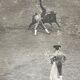Old photography stereo, stereograph, luxury albumine 1903 Bull race, Seville, Spain