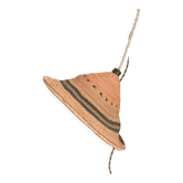 African hat walking lamp