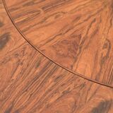 Table ronde vintage, palissandre