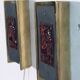 Pair of Scandinavian brass and glass wall lights by Erik Hoglund