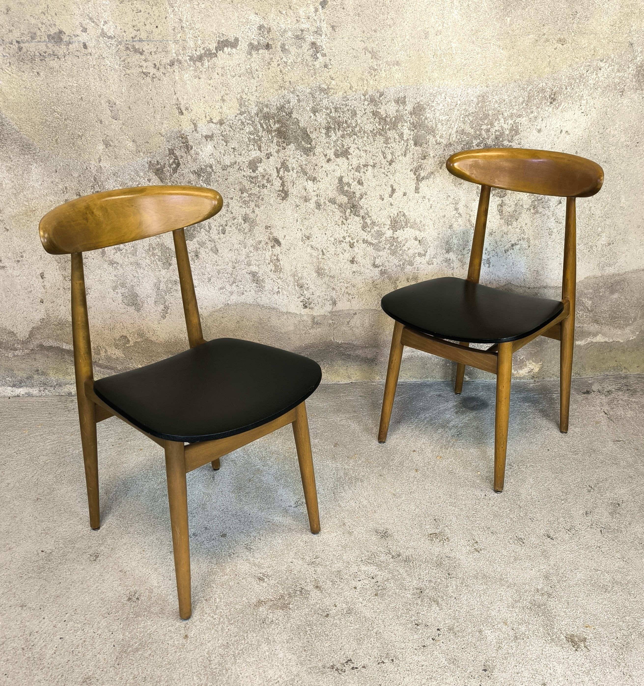 Pair of vintage Scandinavian chairs