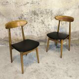 Paire de chaises scandinaves vintage