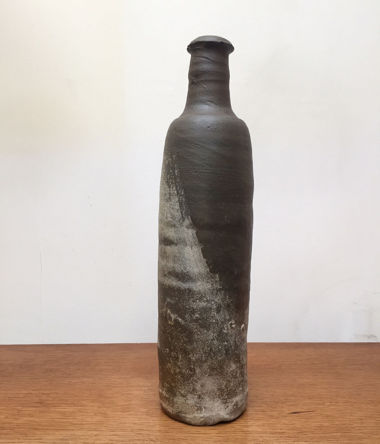 70s handmade sandstone bottle-vase