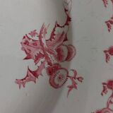 Plat en porcelaine opaque de Gien service Chardons