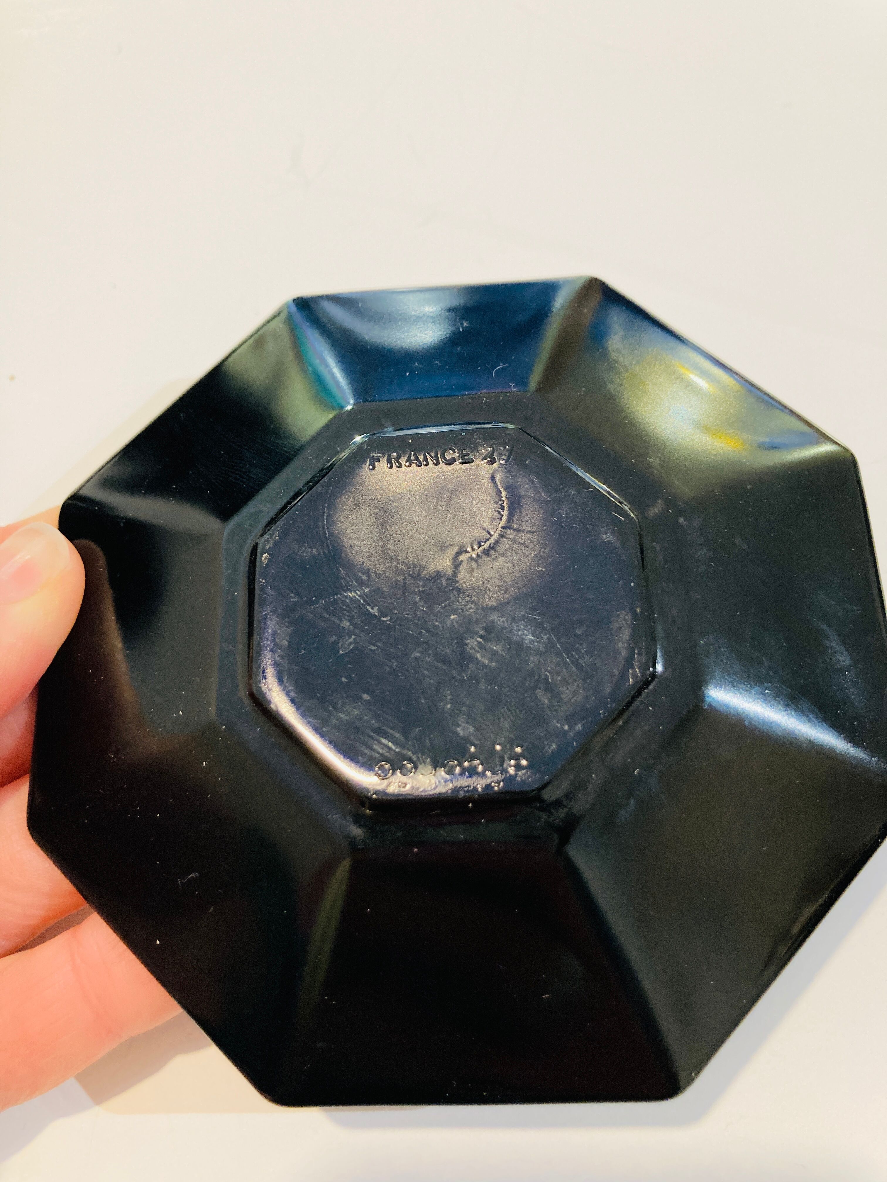 6 coffee cups octime arcoroc- esso collection - black and red - vintage - retro - kitchen