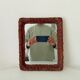 Vintage wicker mirror