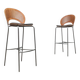 Danish bar stool set Trinidad by Nanna Ditzel for Fredericia, 1990s.