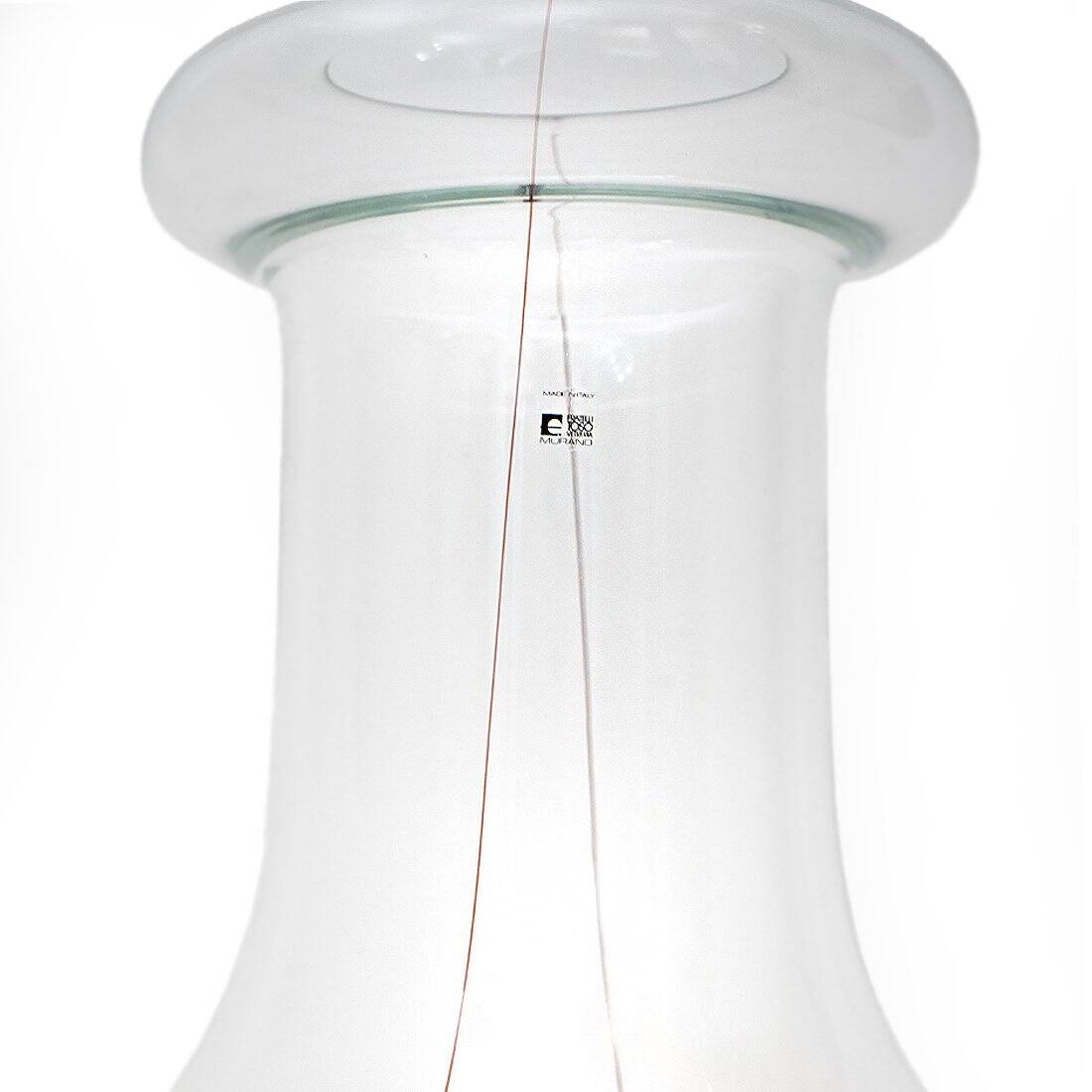 Transparent glass vase by Renato Toso for Fratelli Toso, 1970s.