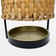 Braided bamboo umbrella holder