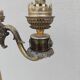 Lampadaire vintage laiton napoleon