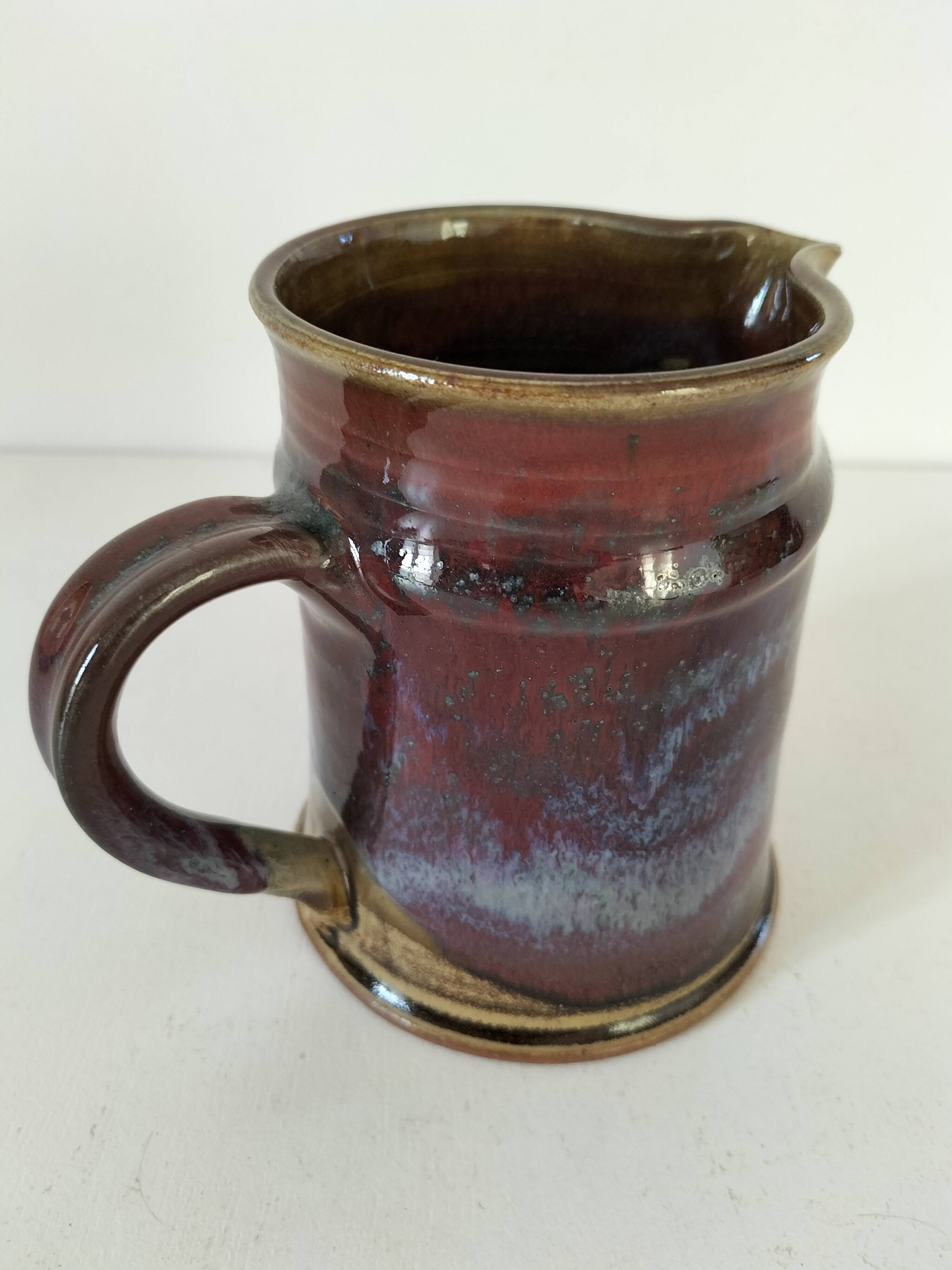 Pitcher signed Salins pottery