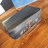 Set of 3 old cardboard suitcases