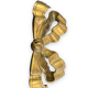 Decorative knot in wood and gilded stucco nineteenth