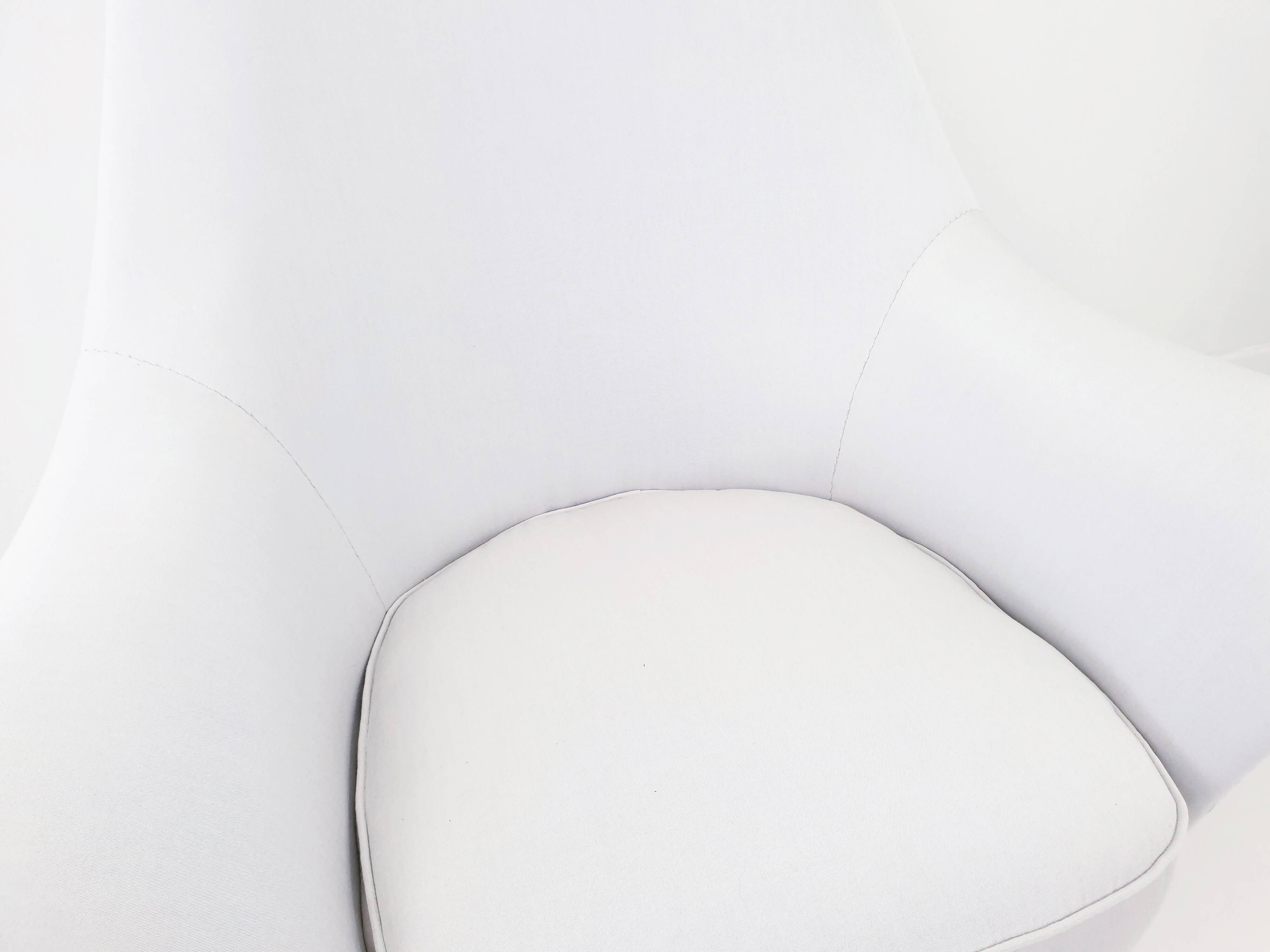 Grey Italian armchair circa 1950