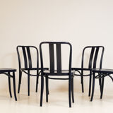 5 chaises bleu ZPM Radomsko 1960