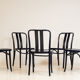 5 blue ZPM Radomsko chairs, 1960