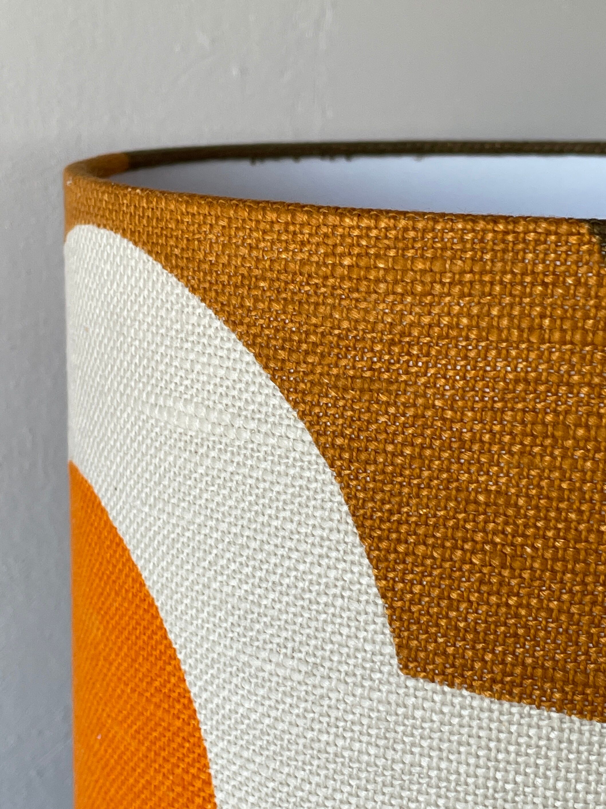 Subway Lampshade in vintage fabric 70s