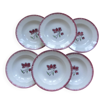 6 deep plates Badonviller 200851