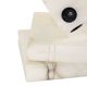 Vintage Alabaster Dice Paperweight Figurine 15cm
