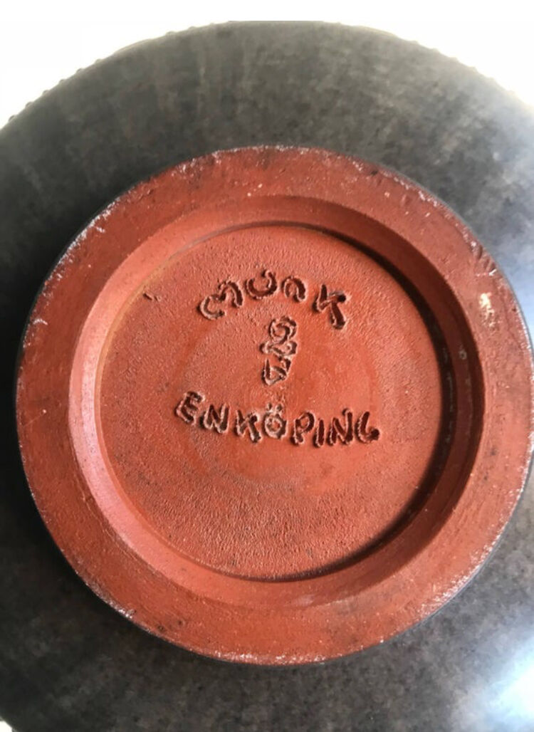 Stoneware bowl 1950's by Munk Keramik Enköping