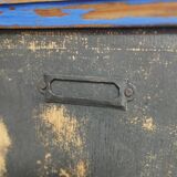 Vintage Jam Cupboard / Small Blue Workshop Cabinet